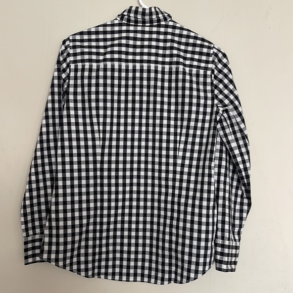 Black and white checkered long sleeve shirt - Picture 2 of 2
